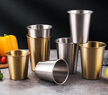 স্টেইনলেস স্টিল ফোল্ডেবল বেভারেজ মগ মিল্ক কাপ